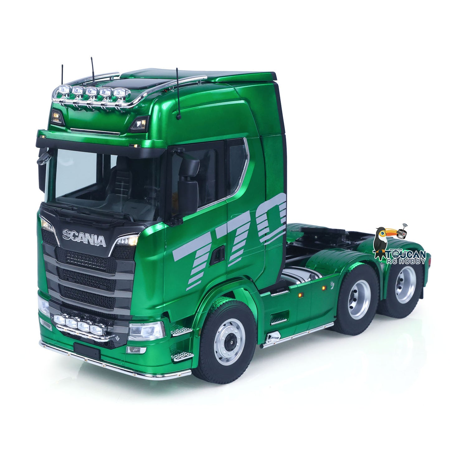 RTR TOUCAN 1/14 Romote Control Tractor Truck 770S 6*6 2Speed RC Lorry Car Axle Locks Openable Door Lights Sounds Smoke Unit