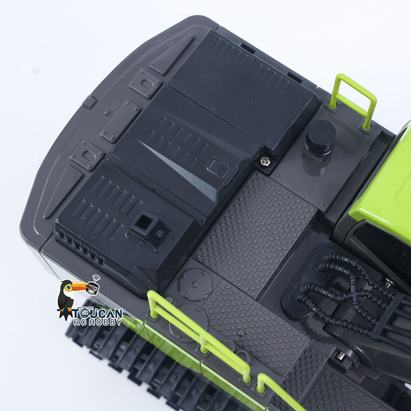 RTR HUINA 1/18 Electric RC Excavator 1661 Remote Control Digger Finished Model Battery Light Effects Metal Bucket No Sound