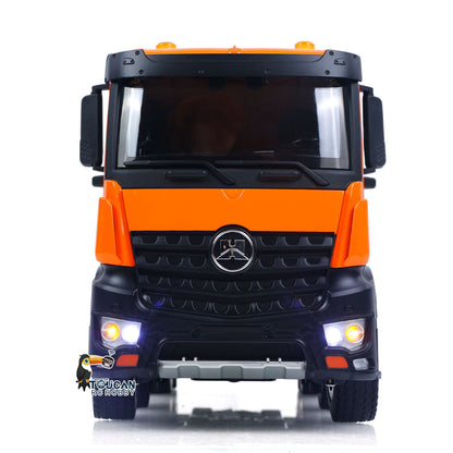 TOUCAN RC HOBBY HUINA 1/14 Metal Remote Control Dump Truck 1536-1 8X8 Electric Lifting RC Tipper Finished Model RTR Light Sound Effects Battery
