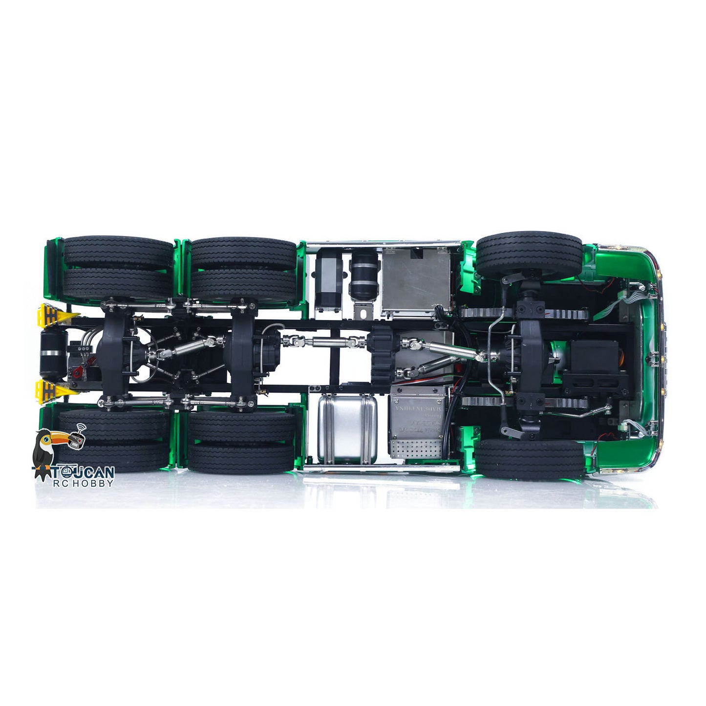 RTR TOUCAN 1/14 Romote Control Tractor Truck 770S 6*6 2Speed RC Lorry Car Axle Locks Openable Door Lights Sounds Smoke Unit