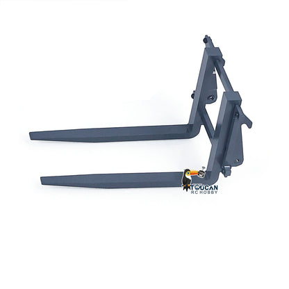 JDM-128 1/14 Metal RC Forklift Multifunctional Telescopic Hydraulic Construction Vehicles 4-Way Vavles Differential Lock 2Axles Steering