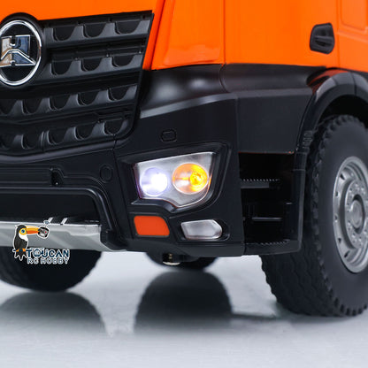 TOUCAN RC HOBBY HUINA 1/14 Metal Remote Control Dump Truck 1536-1 8X8 Electric Lifting RC Tipper Finished Model RTR Light Sound Effects Battery