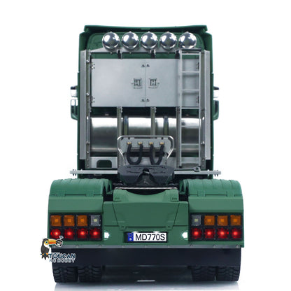 1/14 8x8 Metal Chassis Radio Control Tractor Truck 770S RC Lorry Car Model Differential Locks Lights Sounds Flysky ST8 Radio