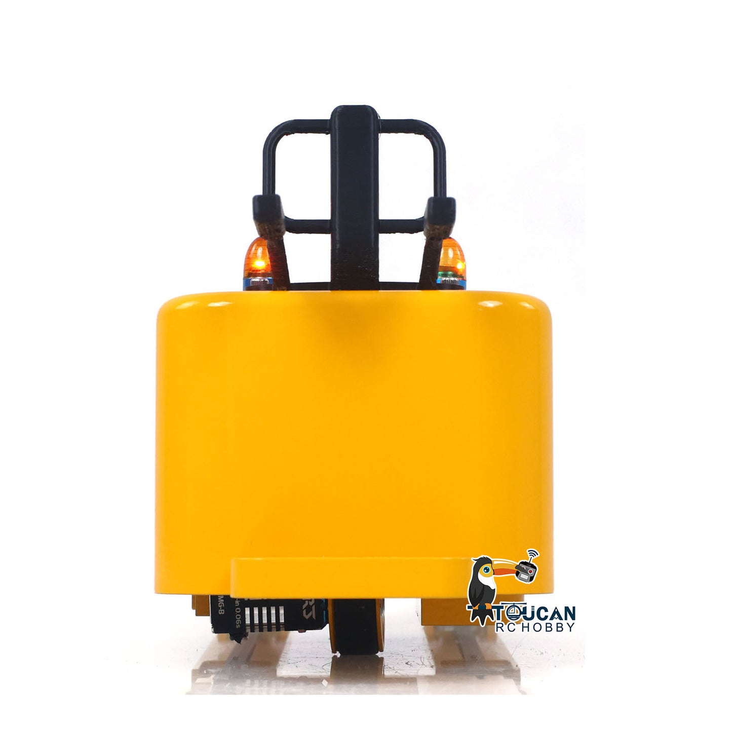 US Stock 1/14 Electric Remote Control Reach Forklift Hobbywing ESC Servo Motor Ready to Run Warehouse RC Model Collection Warning Light