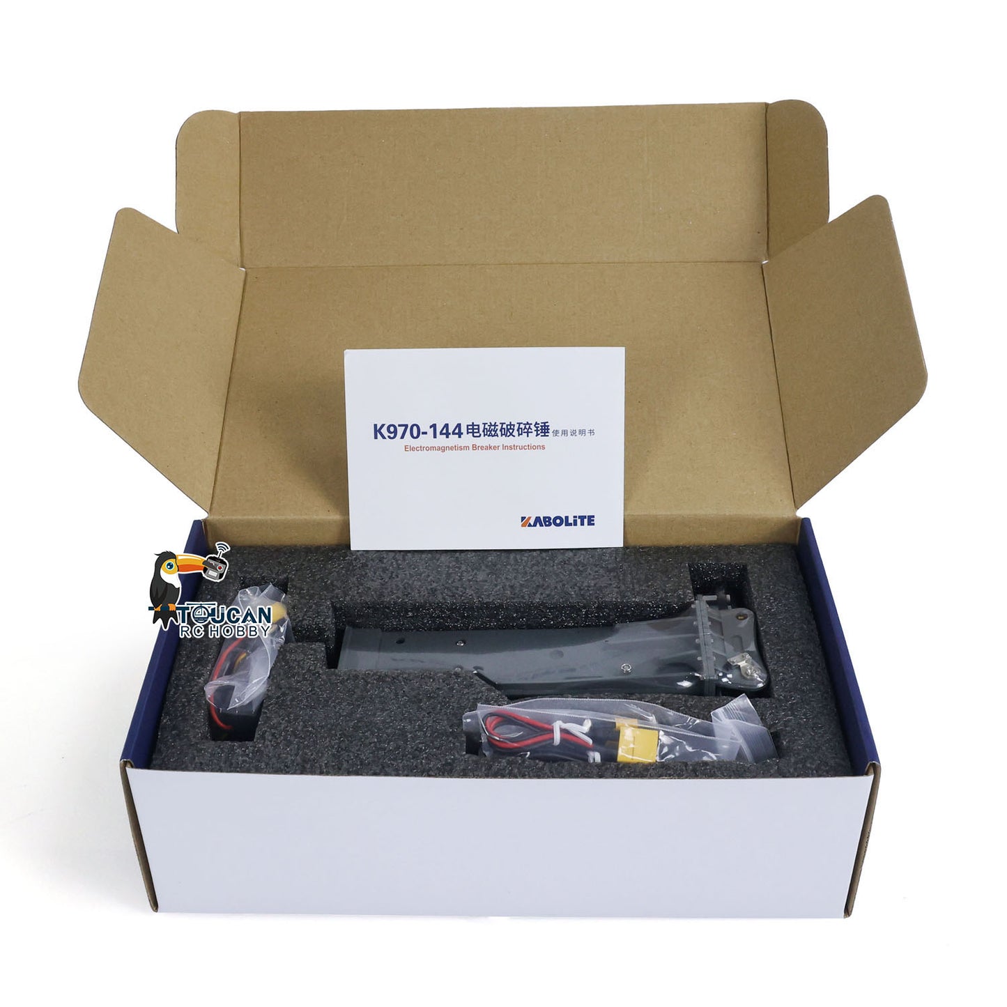 Kabolite Metal Electric Hammer for 1/14 K970 100S PRO RC Hydraulic Excavator Remote Control Digger DIY Car Model Parts