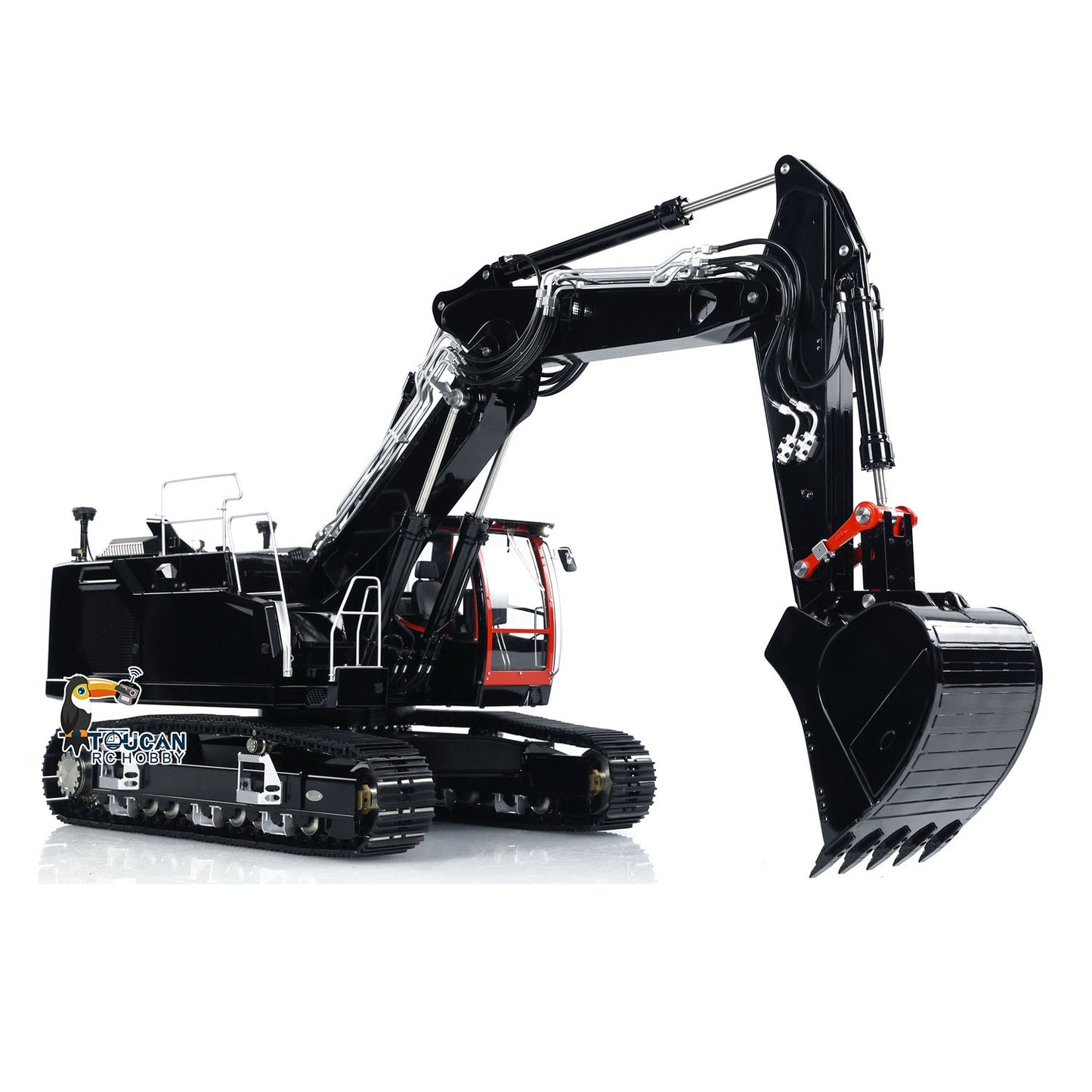 1/14 LESU LR945 3 Arms RC Hydraulic Excavator RTR Radio Control Digger DIY Model Ready to Run FlySky PL18EV Lite Light System