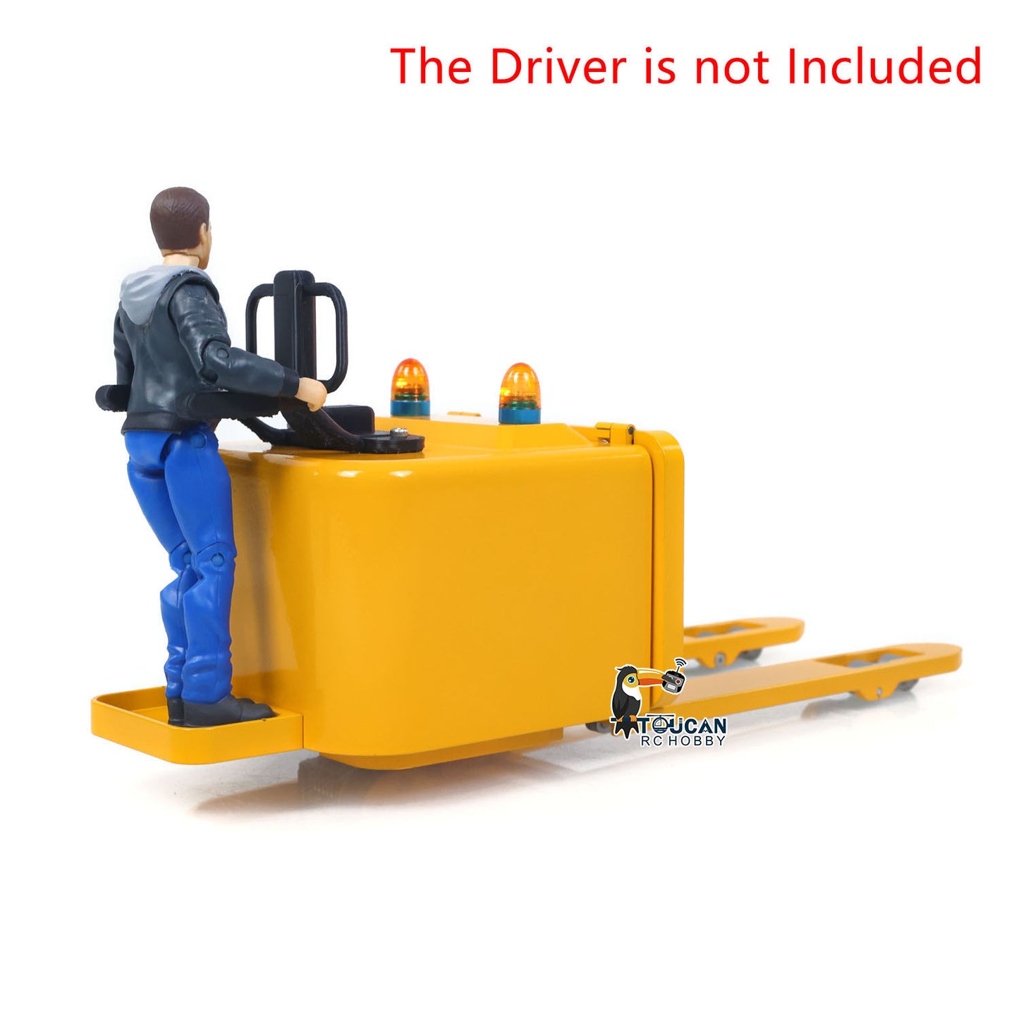 US Stock 1/14 Electric Remote Control Reach Forklift Hobbywing ESC Servo Motor Ready to Run Warehouse RC Model Collection Warning Light