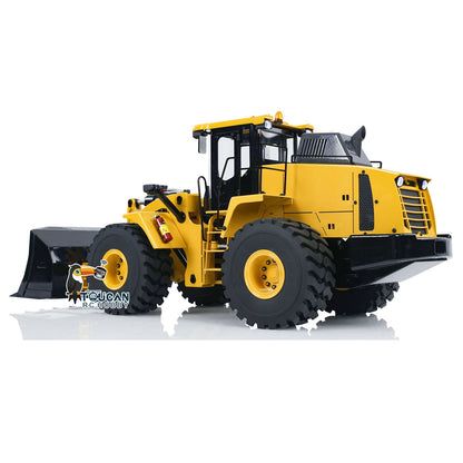 1/14 Scale Metal 470 Hydraulic RC Heavy-duty Loader Radio Control Construction Vehicle Smoke Sound Light Painted Assembled Wheel Loader Model