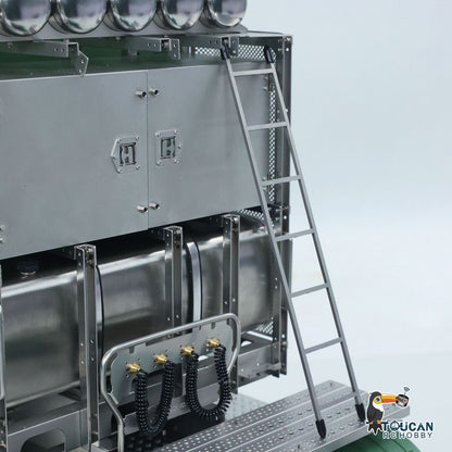 1/14 8x8 Metal Chassis Radio Control Tractor Truck 770S RC Lorry Car Model Differential Locks Lights Sounds Flysky ST8 Radio