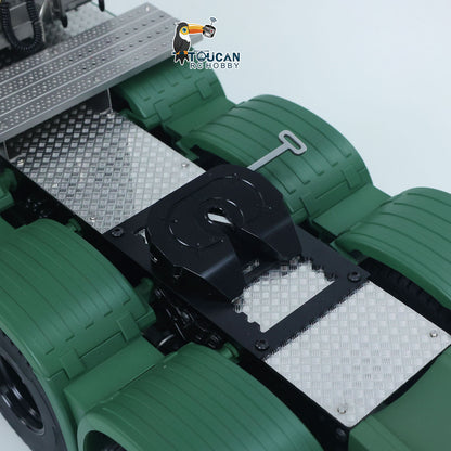 1/14 RTR Remote Control Tractor Truck SC 770S 8*8 RC Lorry Vehicle Model Metal Chassis Axle Lock Hobbywing ESC Flowing LED Light