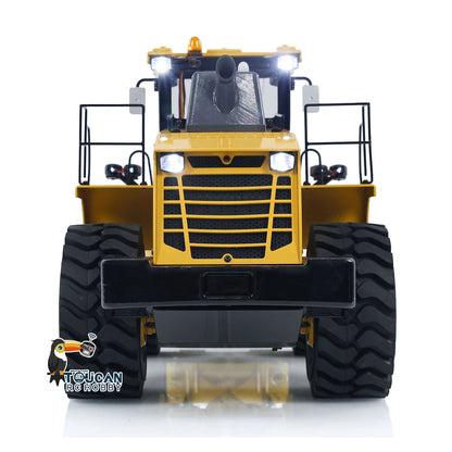 1/14 Scale Metal 470 Hydraulic RC Heavy-duty Loader Radio Control Construction Vehicle Smoke Sound Light Painted Assembled Wheel Loader Model