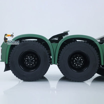 MODO 770S 1/14 Metal 8x8 RC Tractor Truck PNP 2 Speed Gearbox Differential Lock Axles Cab Suspension Light Sound System Hobbywing 1080 ESC for Construction Model Collectors