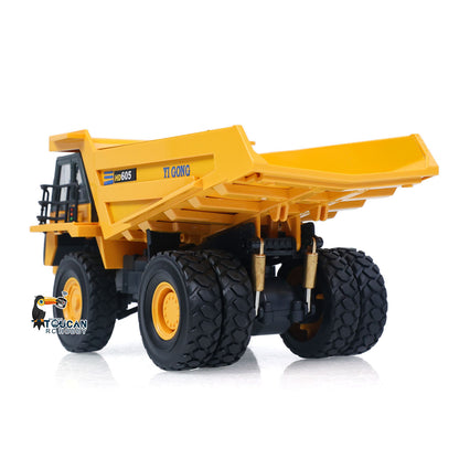 TOUCAN RC HOBBY Ready To Run 1/50 Electric Remote Control Dump Mining Truck RC Construction Vehicle Tipper Model Lights Sounds Effect USB Cable