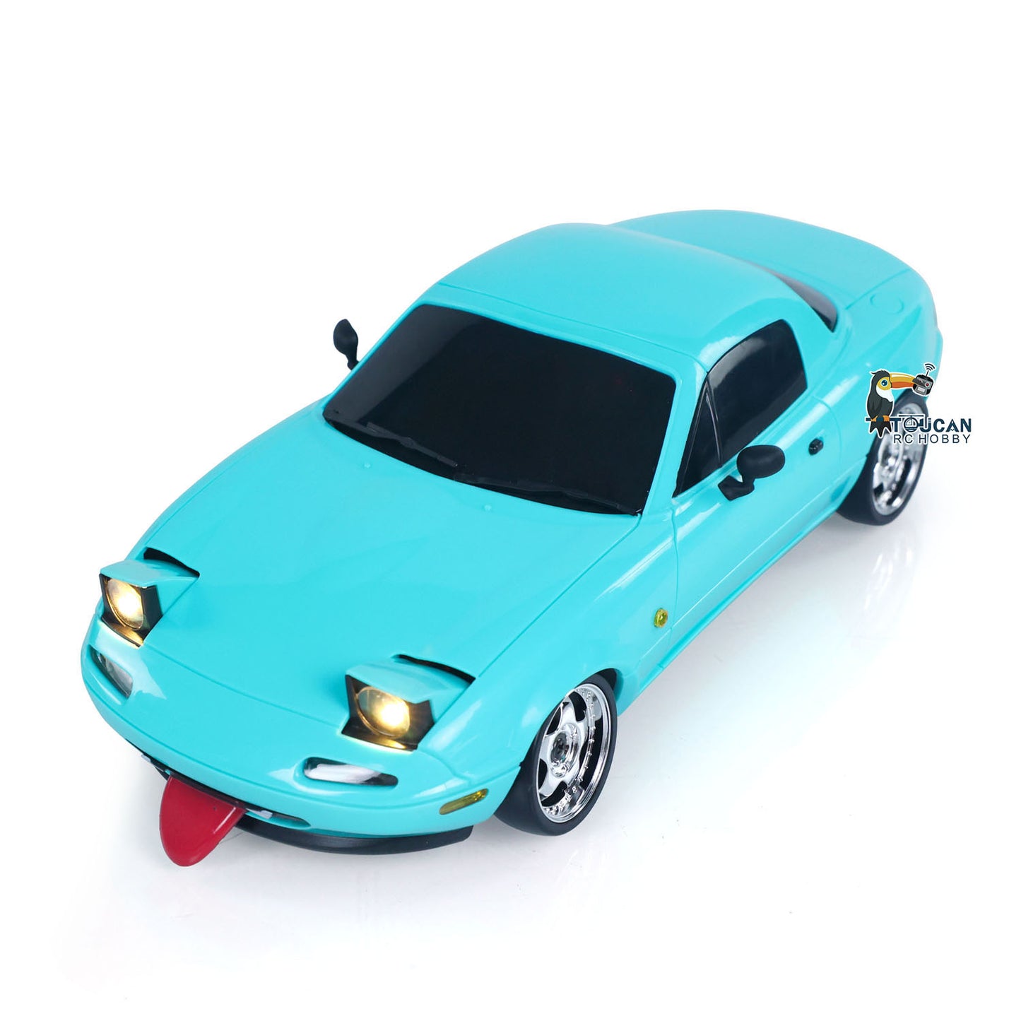 US Stock LDRC LD1804 1/18 2.4G 4X2 Remote Control Drift Car Brushed Motor ESC Servo Light System RC Racing Vehicle Assembled Toys RTR