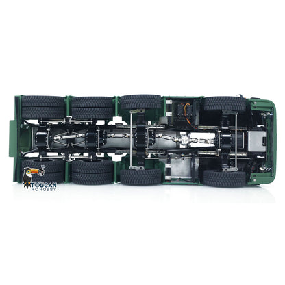 MODO 770S 1/14 Metal 8x8 RC Tractor Truck PNP 2 Speed Gearbox Differential Lock Axles Cab Suspension Light Sound System Hobbywing 1080 ESC for Construction Model Collectors