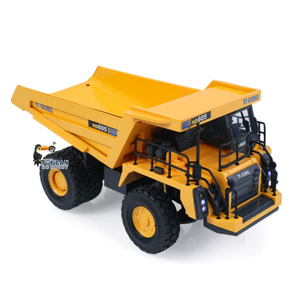 TOUCAN RC HOBBY Ready To Run 1/50 Electric Remote Control Dump Mining Truck RC Construction Vehicle Tipper Model Lights Sounds Effect USB Cable