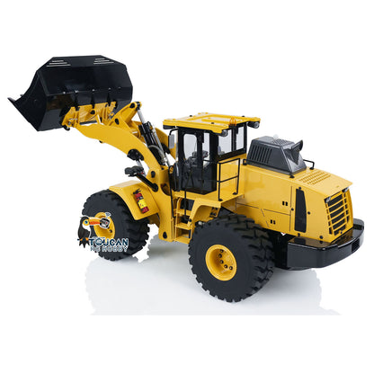 XDRC Metal 1/14 RC Loader WA470 Hydraulic Remote Control Construction Vehicle RTR Wheeled Truck Lights Sound Battery Charger for Sale