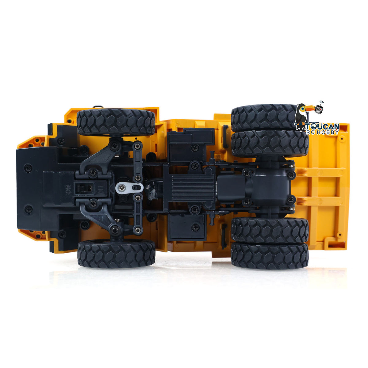 TOUCAN RC HOBBY Ready To Run 1/50 Electric Remote Control Dump Mining Truck RC Construction Vehicle Tipper Model Lights Sounds Effect USB Cable