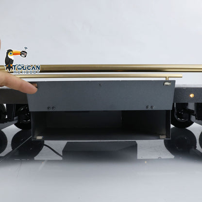 Metal 5 Axles Full Trailer for 1/10 1/8 RC Crawler 1/14 1/12 Hydraulic Radio Controlled Truck Car Painted DIY Models