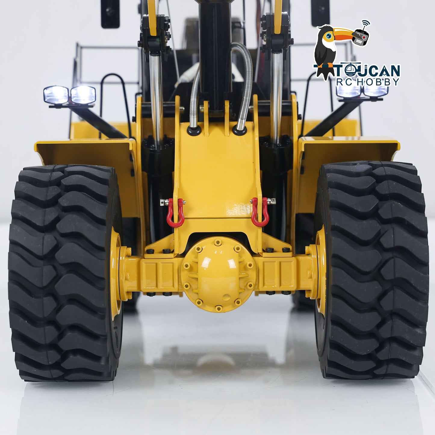XDRC Metal 1/14 RC Loader WA470 Hydraulic Remote Control Construction Vehicle RTR Wheeled Truck Lights Sound Battery Charger for Sale