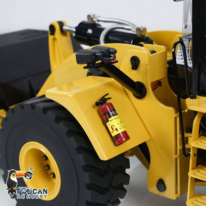 1/14 Scale Metal 470 Hydraulic RC Heavy-duty Loader Radio Control Construction Vehicle Smoke Sound Light Painted Assembled Wheel Loader Model