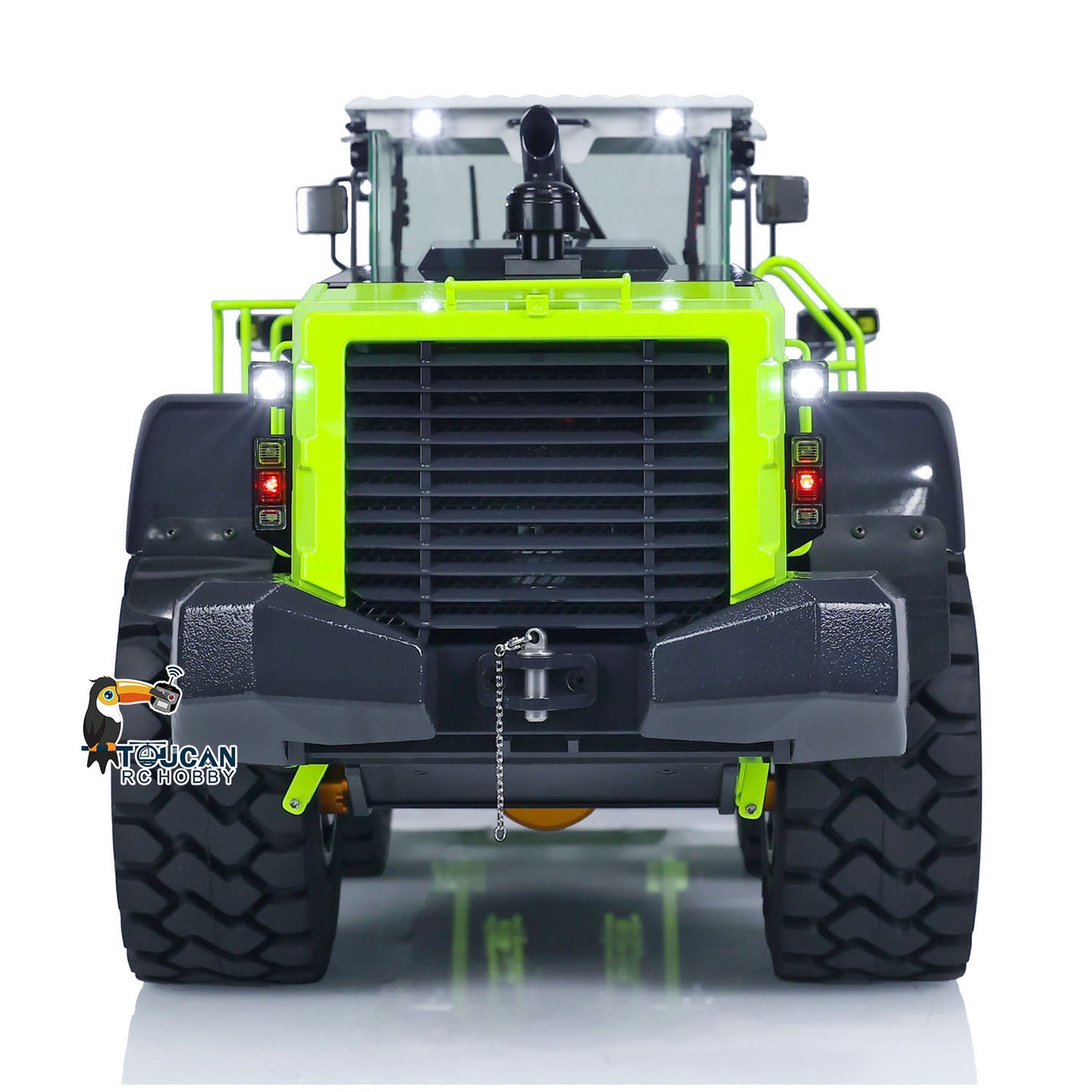 JDModel 198 ZW370 1/14 Metal RC Hydraulic RTR Loader 2-Speed Transmission ST8 Controller Light Sound Axles Lock Brushless Motor & ESC for Model Collectors
