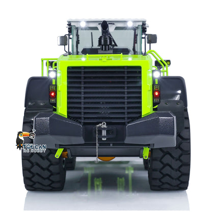 JDModel 198 ZW370 1/14 Metal RC Hydraulic RTR Loader 2-Speed Transmission ST8 Controller Light Sound Axles Lock Brushless Motor & ESC for Model Collectors