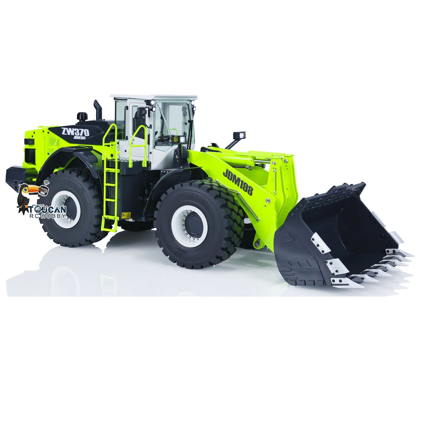 JDModel 198 Metal 1/14 RC Hydraulic Loader ZW370 Radio Control Construction Vehicle Truck Hobby Model Toy Gift for Children Adults