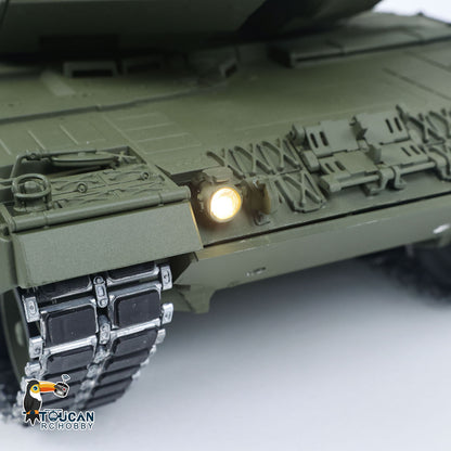 TOUCAN 1/16 Metal RC Tank 3889 German Leopard A6 Turret Electric Periscope 360 Rotation Barrel Recoil Elevation Battery RTR