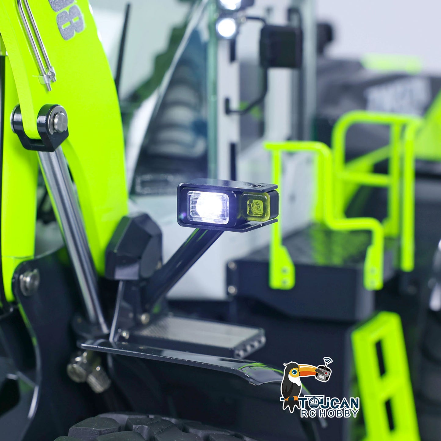JDModel 198 ZW370 1/14 Metal RC Hydraulic RTR Loader 2-Speed Transmission ST8 Controller Light Sound Axles Lock Brushless Motor & ESC for Model Collectors