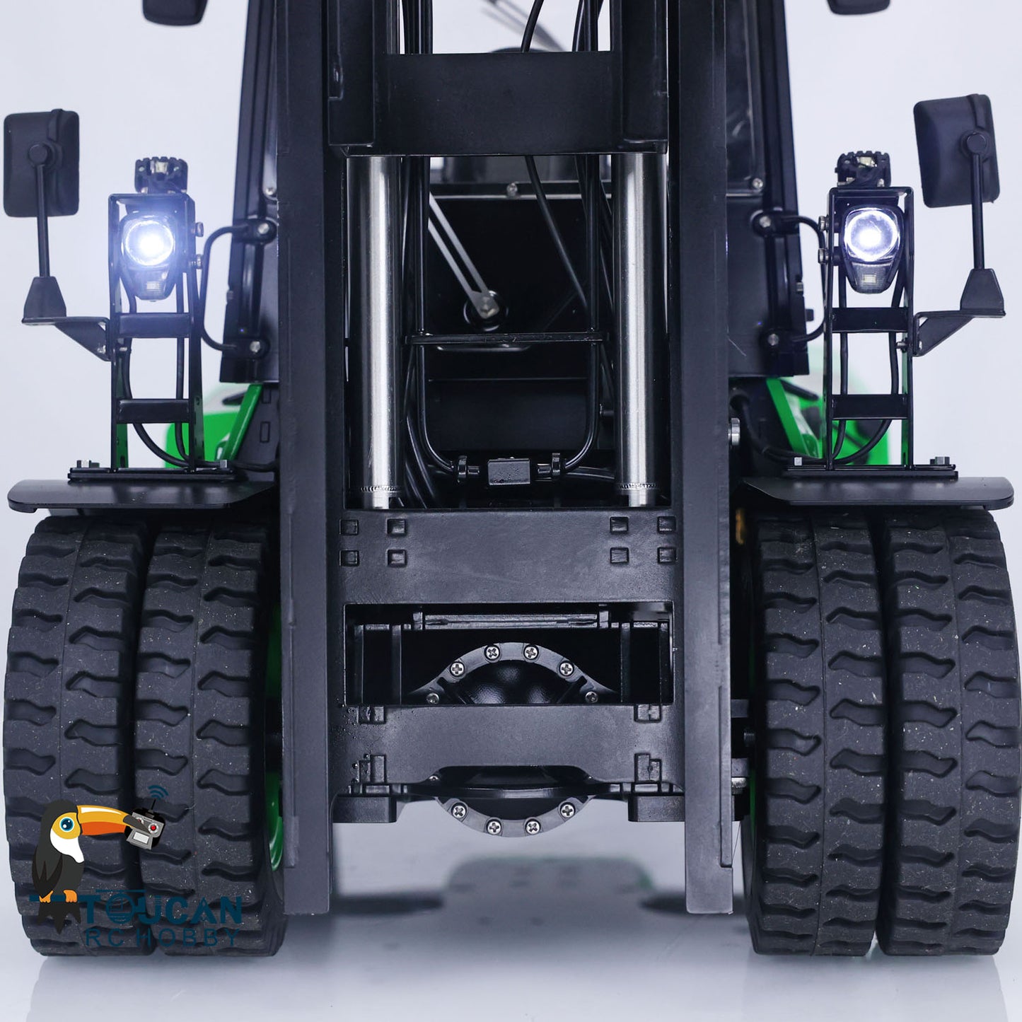 LESU AOUE LD160S 1/14 Metal Hydraulic RC Forklift FlySky ST8 Remote Controller and SR12 Receiver 6 Ways Reversing Valve Sound Light System