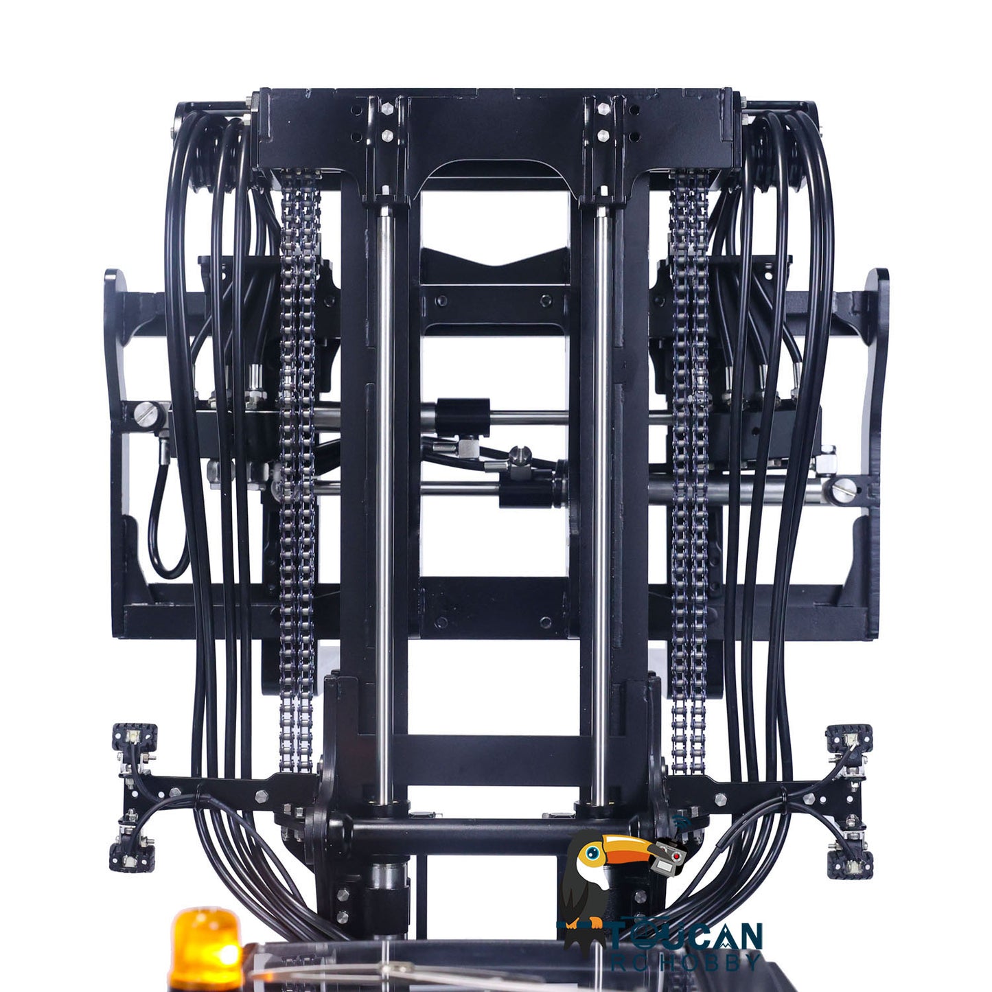 LESU AOUE LD160S 1/14 Metal Hydraulic RC Forklift FlySky ST8 Remote Controller and SR12 Receiver 6 Ways Reversing Valve Sound Light System