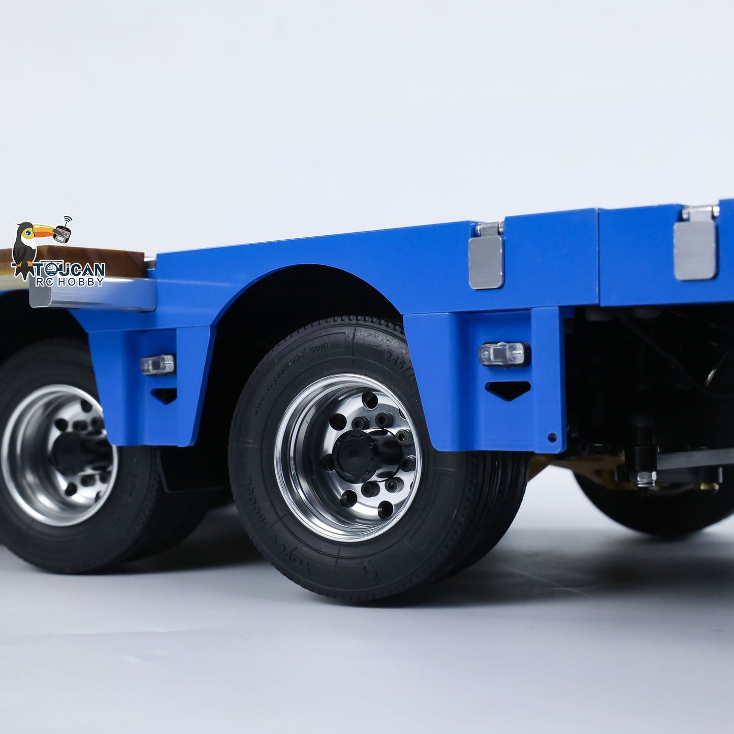 1/14 2+5 Axles RC Metal Heavy Trailer Lowboy Trailer For TAMIYA LESU RC Tractor Truck Radio Controlled Lorry Excavator Loader