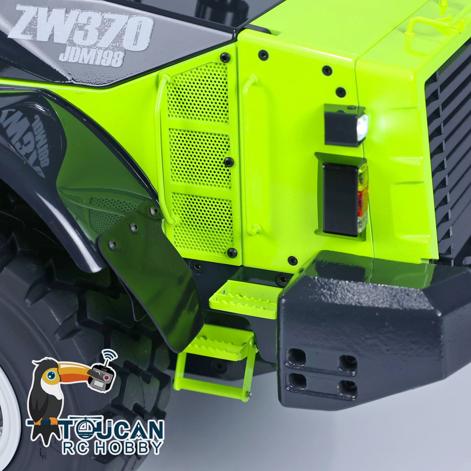 JDModel 198 Metal 1/14 RC Hydraulic Loader ZW370 Radio