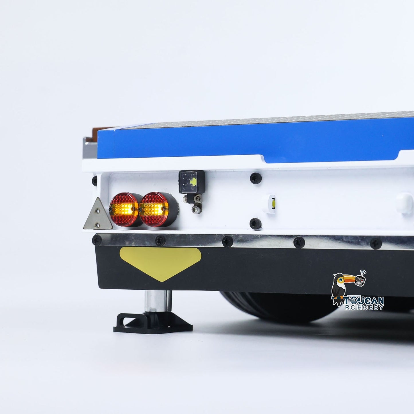 1/14 2+5 Axles RC Metal Heavy Trailer Lowboy Trailer For TAMIYA LESU RC Tractor Truck Radio Controlled Lorry Excavator Loader