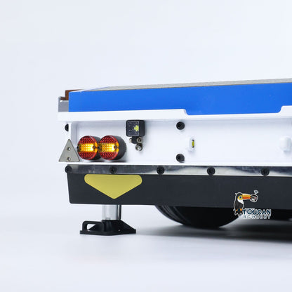 1/14 2+5 Axles RC Metal Heavy Trailer Lowboy Trailer For TAMIYA LESU RC Tractor Truck Radio Controlled Lorry Excavator Loader