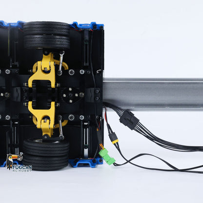 1/14 2+5 Axles RC Metal Heavy Trailer Lowboy Trailer For TAMIYA LESU RC Tractor Truck Radio Controlled Lorry Excavator Loader