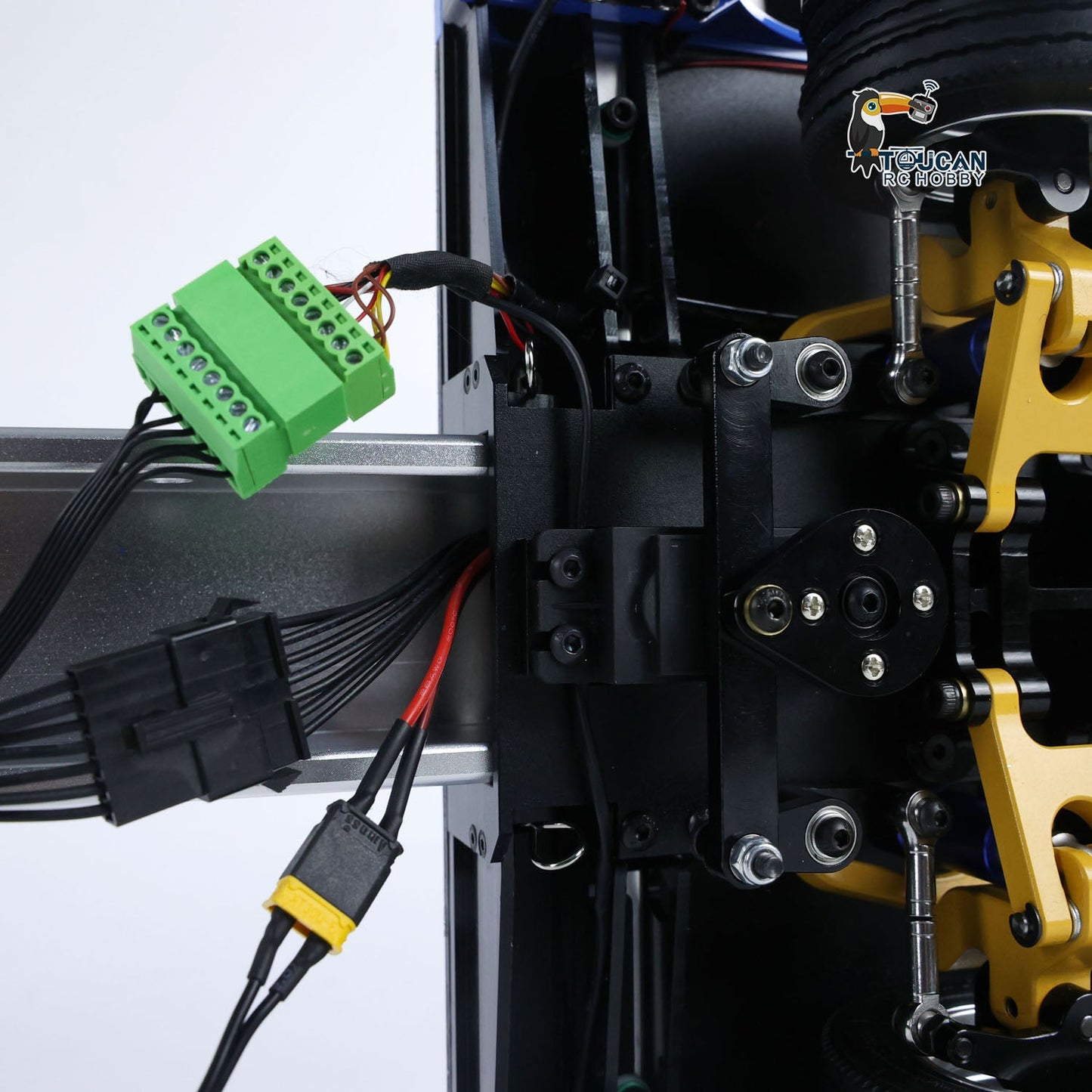 1/14 2+5 Axles RC Metal Heavy Trailer Lowboy Trailer For TAMIYA LESU RC Tractor Truck Radio Controlled Lorry Excavator Loader