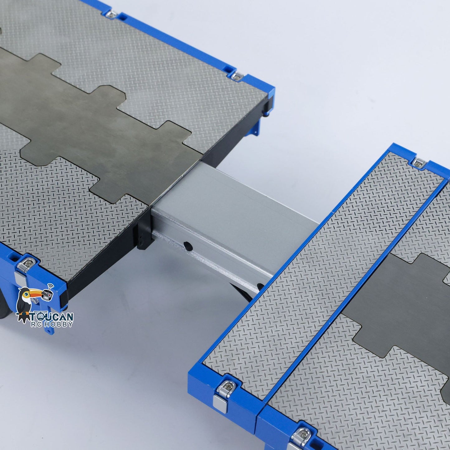 1/14 2+5 Axles RC Metal Heavy Trailer Lowboy Trailer For TAMIYA LESU RC Tractor Truck Radio Controlled Lorry Excavator Loader