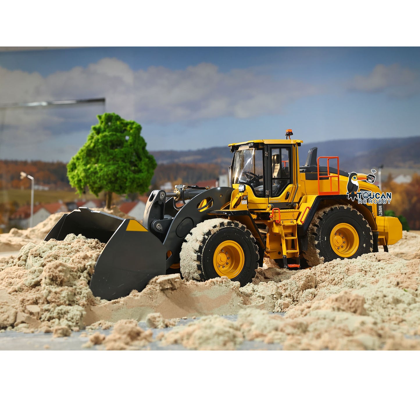 Double E Metal 1/14 4X4 Remote Control Hydraulic Loader L260H Axle Locks 2Speed Gearbox Brushless Motor Battery RTR Light System