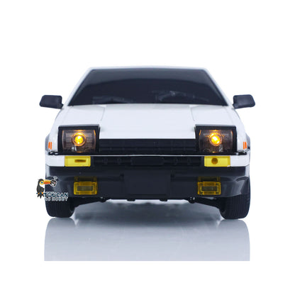 US Stock 1/18 LDRC 2.4G Remote Control Drift Car AE86 Model RWD Race Vehicles Hight Speed 10KM/H Flip Light Battery USB Charge Mini Gifts