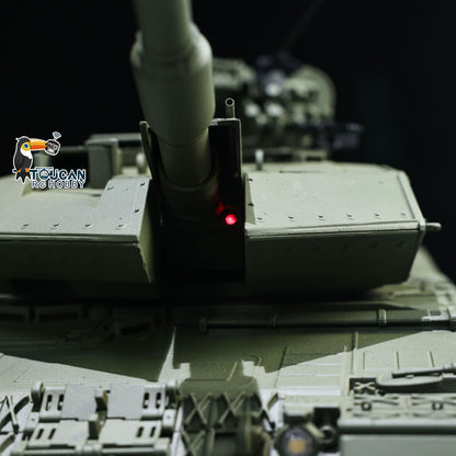 TOUCAN 1/16 Metal RC Tank 3889 German Leopard A6 Turret Electric Periscope 360 Rotation Barrel Recoil Elevation Battery RTR