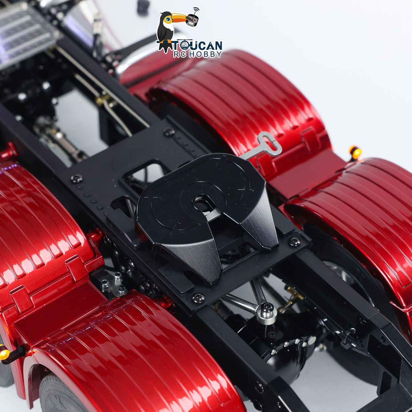 TOUCAN 1/14 Remote Control Tractor Truck 770S 6*6 Assembled and Painted Car Model Metal Chassis Light Sound Smoke Differential