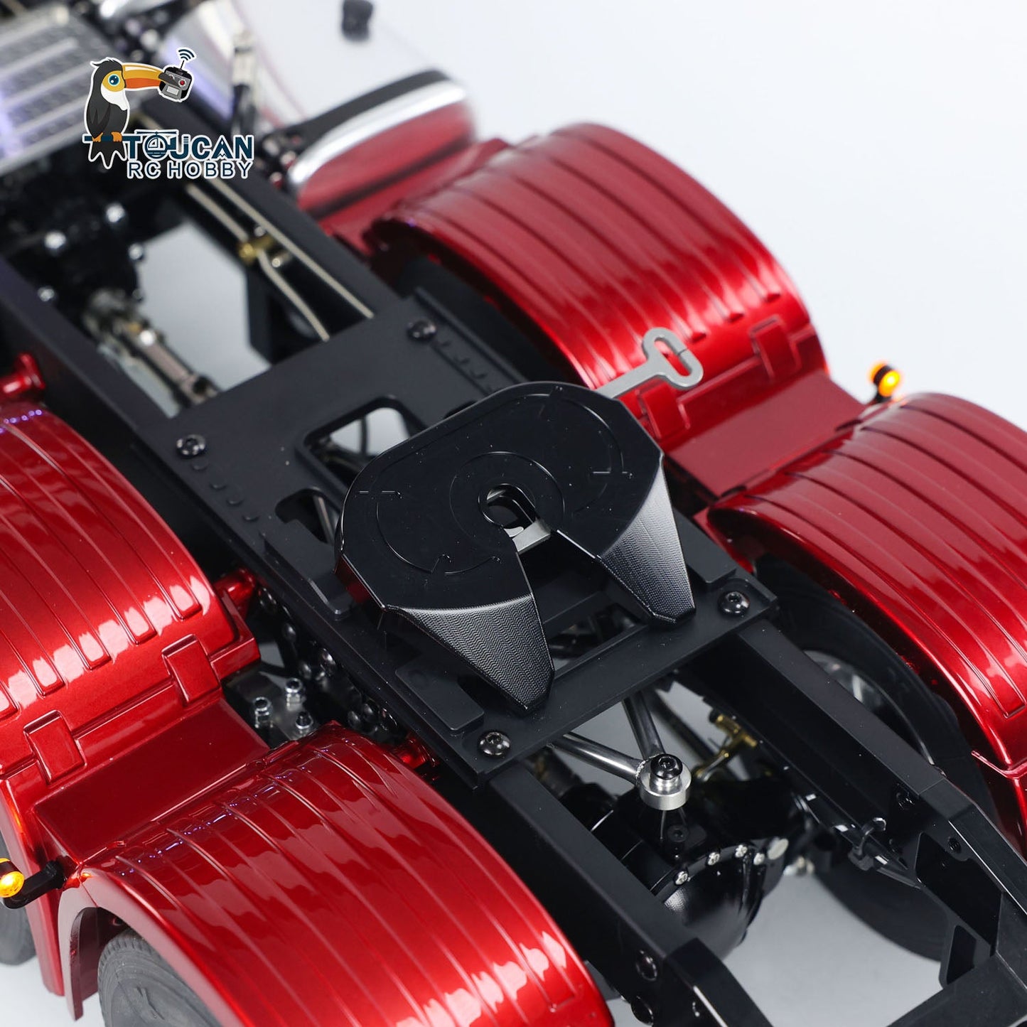 In Stock TOUCAN 1/14 Remote Control Tractor Truck 770S 6*6 Assembled and Painted Car Model Metal Chassis Light Sound Smoke Differential