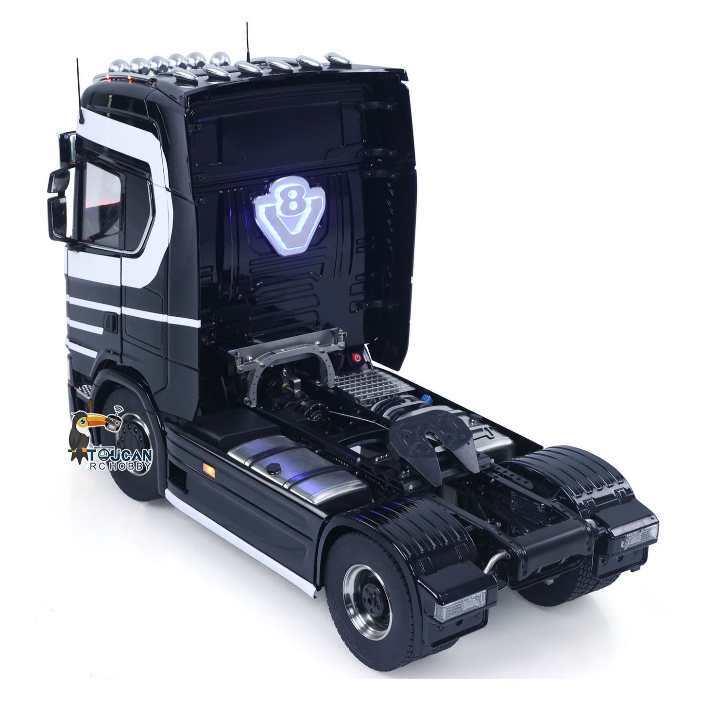 In Stock Unitru 05 770S 1/14 RC Tractor Truck 4x4 Metal Chassis RTR 3Speed Gearbox Remote Control Lorry Car Smoke Light Sound ST8 Battery