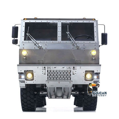 1/14 RC Off Road Military Truck Metal Body 6X6 Remote Control Transport Vehicle T815 3Speed Flysky ST8 Radio Differential Locks