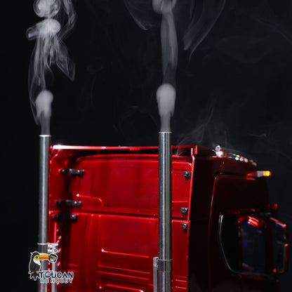 In Stock TOUCAN 1/14 Remote Control Tractor Truck 770S 6*6 Assembled and Painted Car Model Metal Chassis Light Sound Smoke Differential