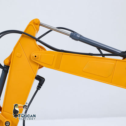 TOUCAN RC HOBBY HUINA 1/18 Electric RC Excavator XE1260 Remote Control Digger RTR 300 Degree Rotation Finished Model Metal Bucket Light Sound