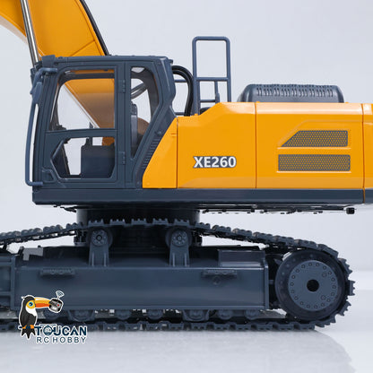 TOUCAN RC HOBBY HUINA 1/18 Electric RC Excavator XE1260 Remote Control Digger RTR 300 Degree Rotation Finished Model Metal Bucket Light Sound