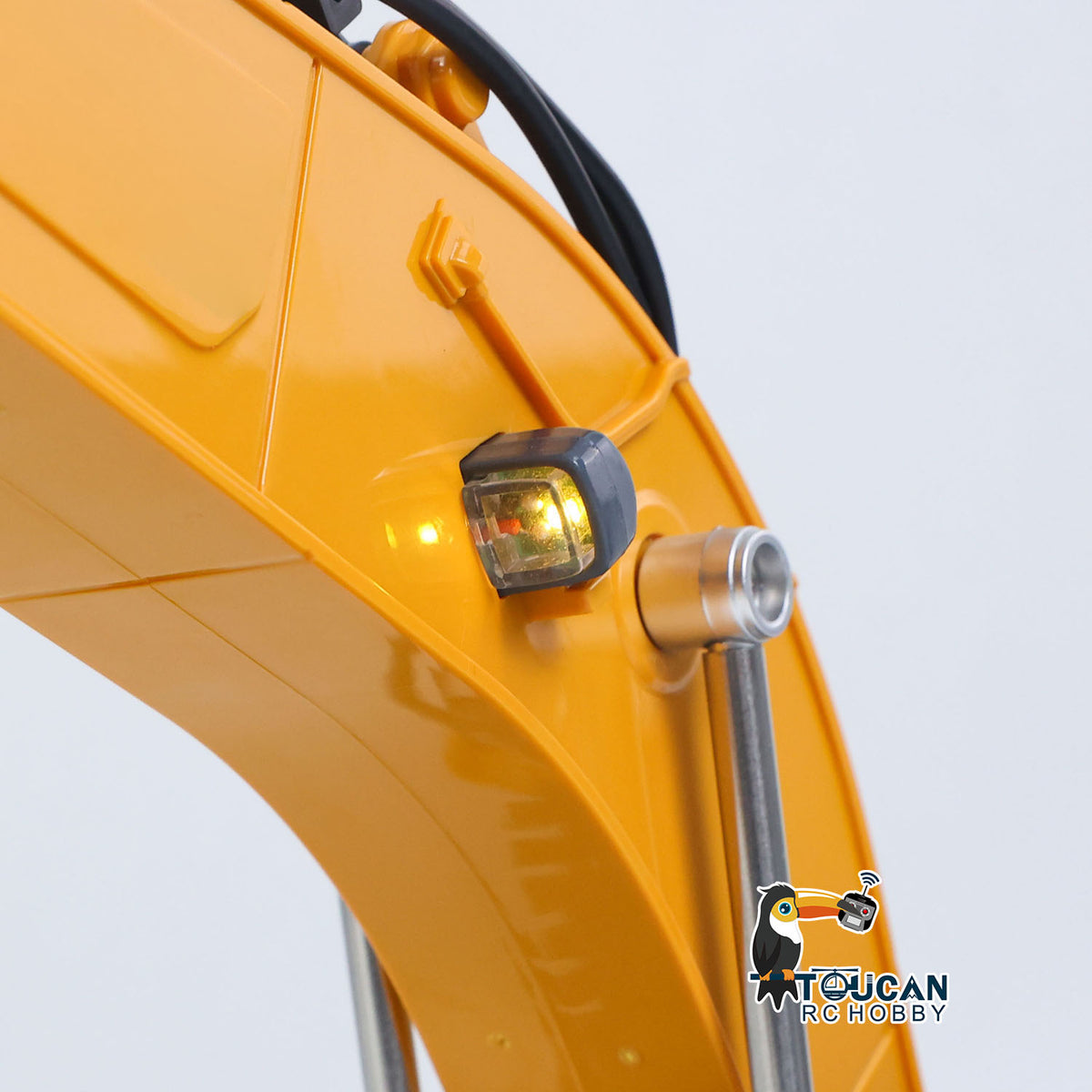 TOUCAN RC HOBBY HUINA 1/18 Electric RC Excavator XE1260 Remote Control Digger RTR 300 Degree Rotation Finished Model Metal Bucket Light Sound